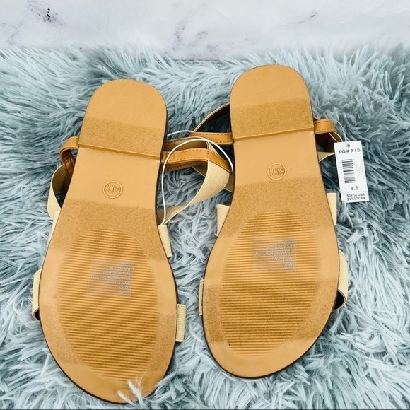 Torrid Stretch Band Sandal - Beige - Picture 7 of 8